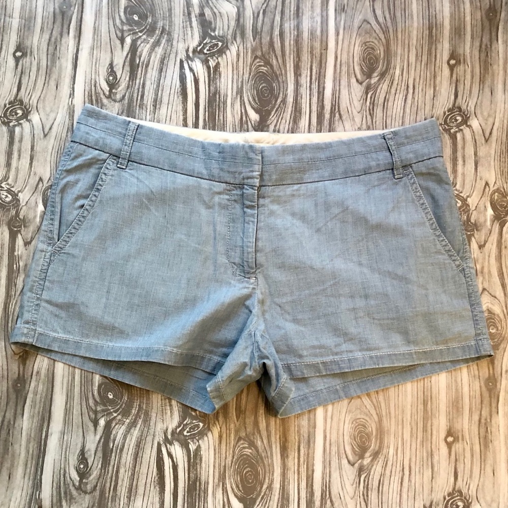 J Crew Chambray Short Size 8